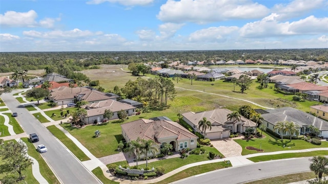 aerial view featuring a residential view