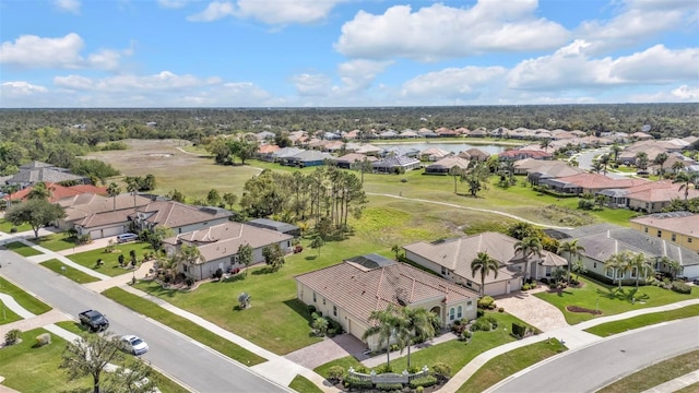 bird's eye view with a residential view