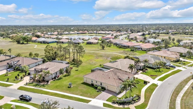 drone / aerial view with a residential view