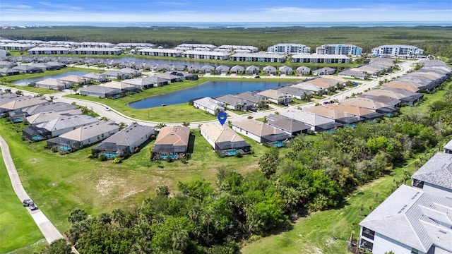 14724 Cherry Blossom Way, Punta Gorda, FL 33955 - drone / aerial view with a water view and a residential view