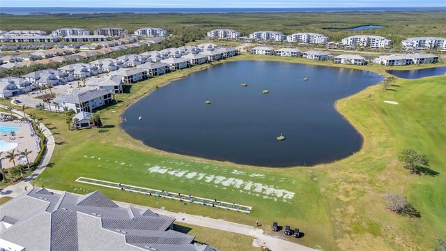 14724 Cherry Blossom Way, Punta Gorda, FL 33955 - drone / aerial view featuring a water view and a residential view