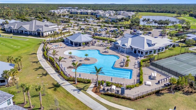 14724 Cherry Blossom Way, Punta Gorda, FL 33955 - bird's eye view with a water view