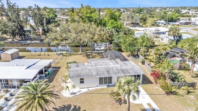 3627 Easy St, Port Charlotte, FL 33952 - view from above of property featuring a nearby body of water and a tree filled landscape