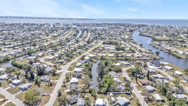 3627 Easy St, Port Charlotte, FL 33952 - aerial overview of property's location featuring a nearby body of water and nearby suburban area