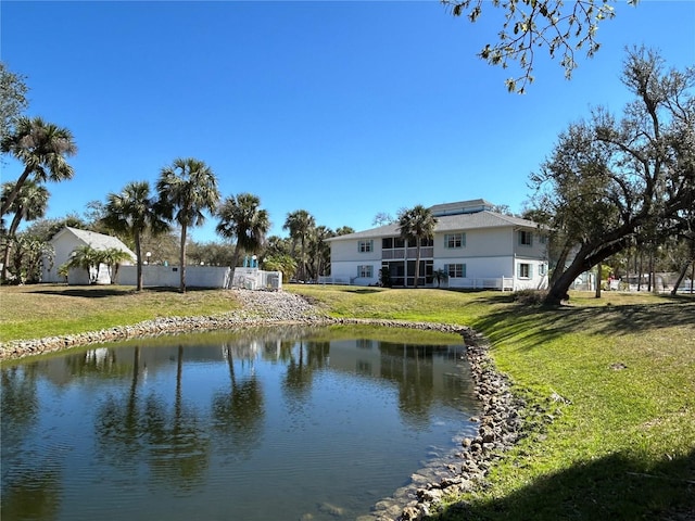 view of water feature