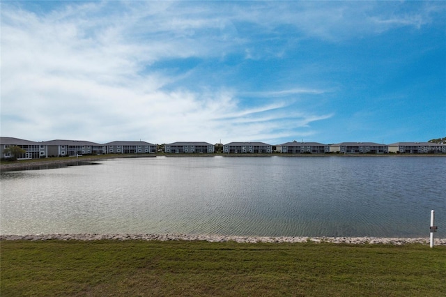 view of water feature featuring a residential view