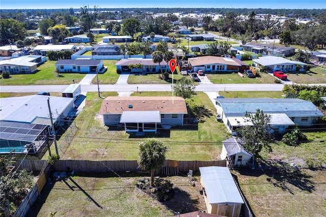 drone / aerial view featuring a residential view