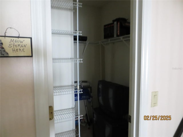 view of closet