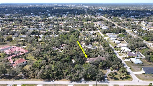 drone / aerial view with a residential view