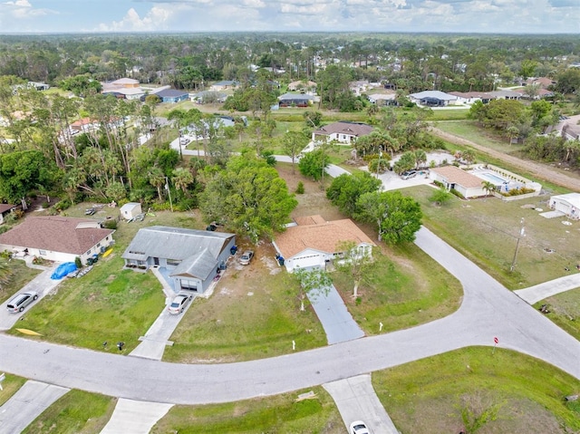 drone / aerial view featuring a residential view