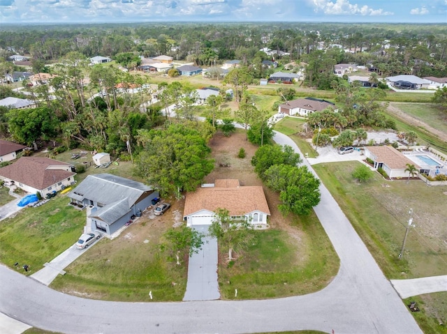 bird's eye view featuring a residential view