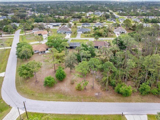 bird's eye view featuring a residential view