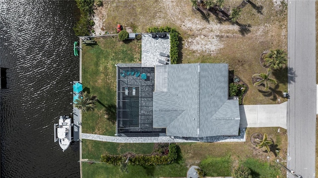 129 Barre Dr NW, Port Charlotte, FL 33952 - bird's eye view with a water view