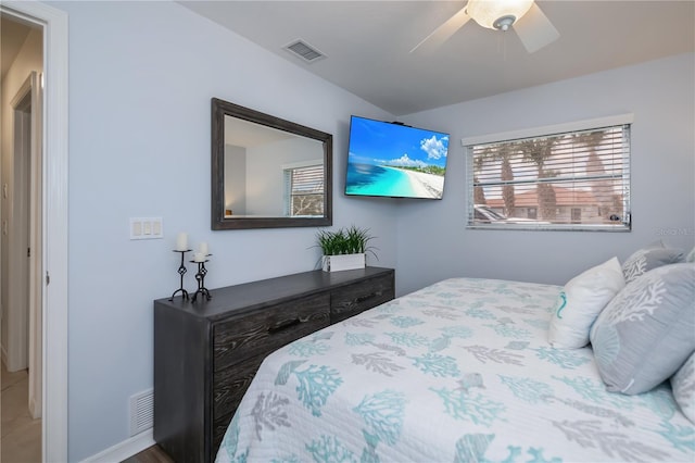 129 Barre Dr NW, Port Charlotte, FL 33952 - bedroom featuring visible vents and ceiling fan