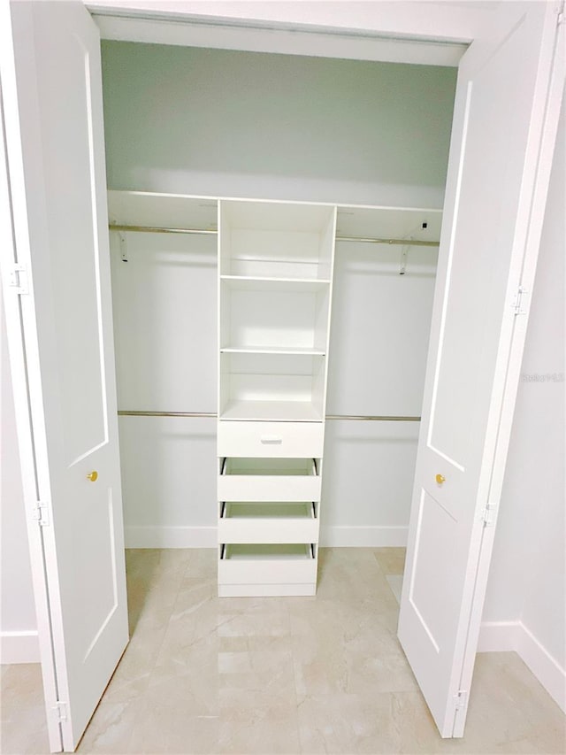 view of closet