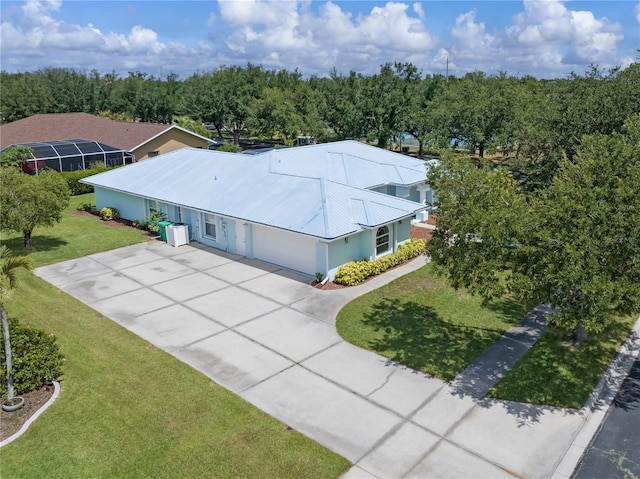 aerial view with a view of trees