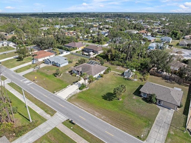 bird's eye view featuring a residential view