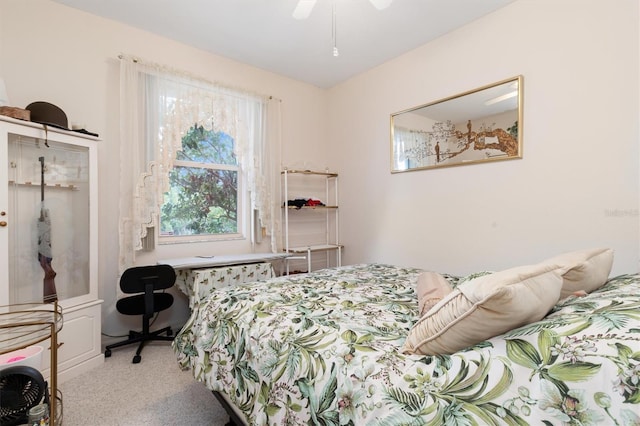 bedroom with carpet flooring