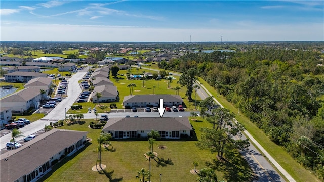 aerial view featuring a residential view