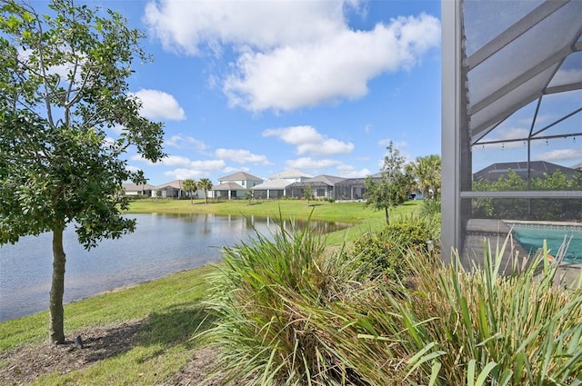 water view featuring a residential view