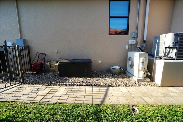 view of patio with ac unit