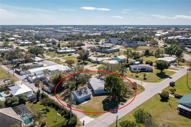 drone / aerial view featuring a residential view