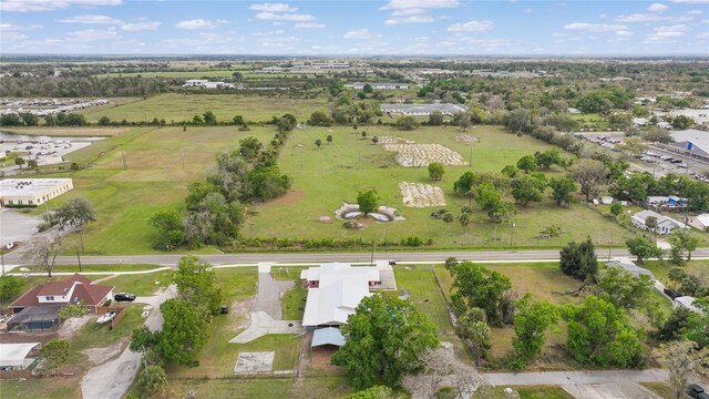 aerial view with a rural view