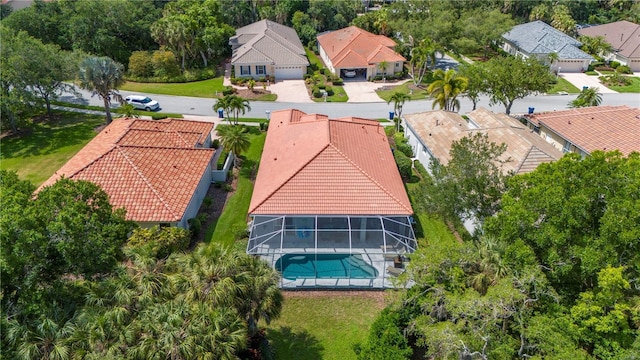 birds eye view of property featuring a residential view