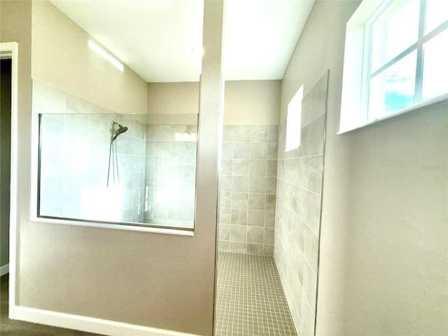 full bath with walk in shower