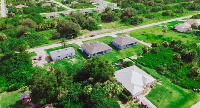 bird's eye view with a residential view