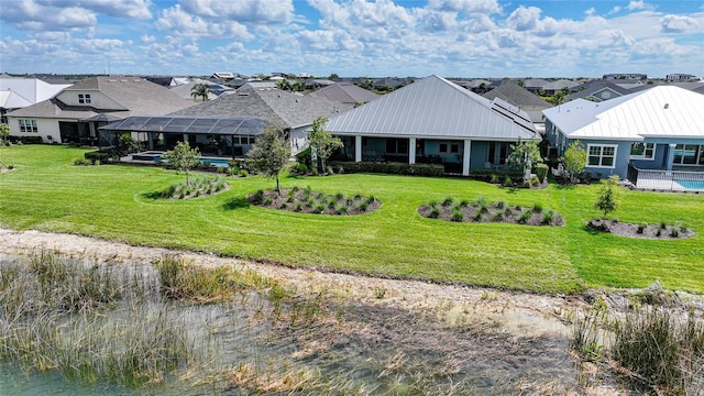 42239 Lake Timber Dr, Punta Gorda, FL 33982 - exterior space featuring a front yard and a residential view