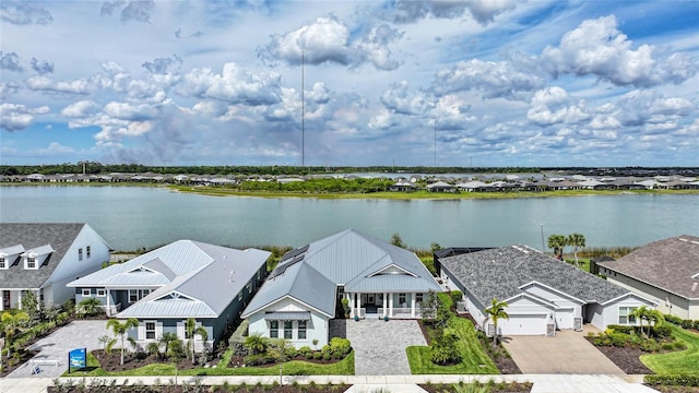 42239 Lake Timber Dr, Punta Gorda, FL 33982 - aerial view featuring a water view and a residential view