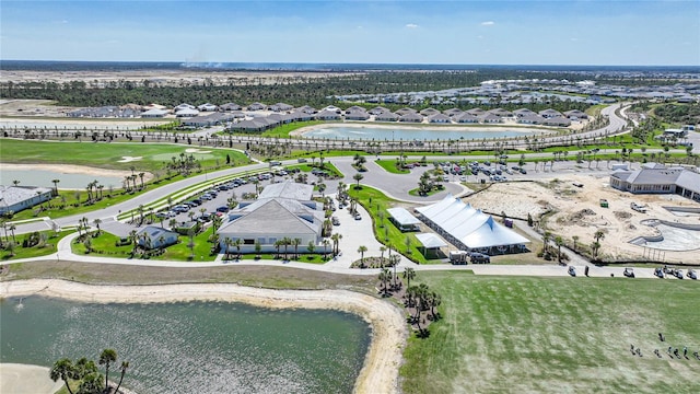 42239 Lake Timber Dr, Punta Gorda, FL 33982 - drone / aerial view with a water view and a residential view