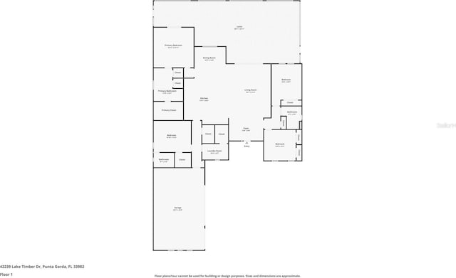 42239 Lake Timber Dr, Punta Gorda, FL 33982 - floor plan