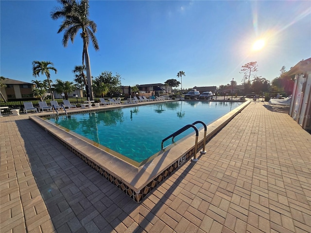 pool featuring a patio