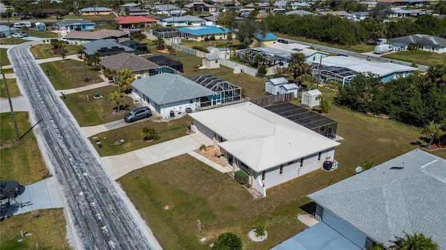 drone / aerial view featuring a residential view