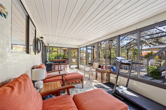 view of sunroom / solarium