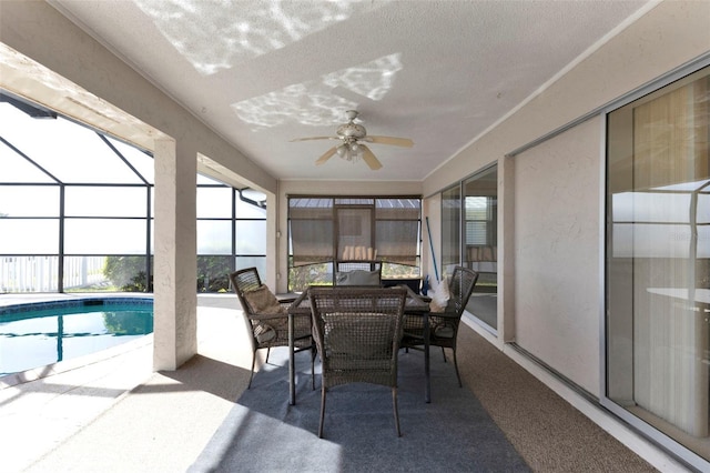 view of sunroom / solarium