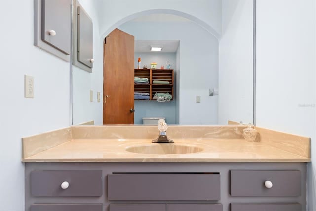 bathroom featuring vanity