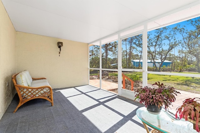 view of sunroom / solarium