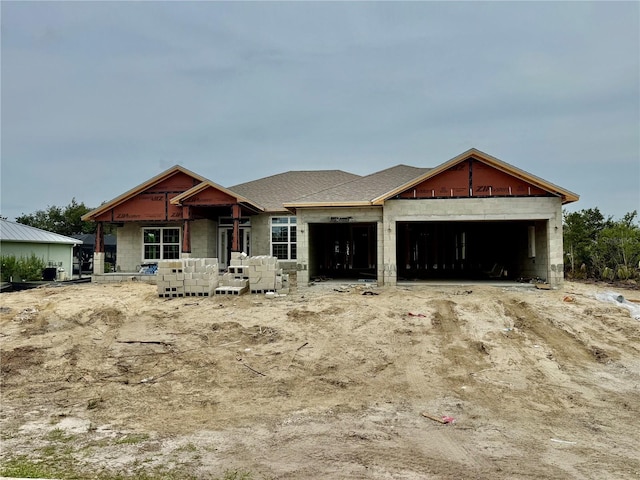 14735 Keystone Blvd, Port Charlotte, FL 33981 - property under construction with an attached garage and concrete block siding