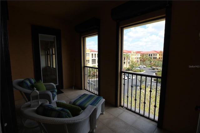 balcony featuring a residential view