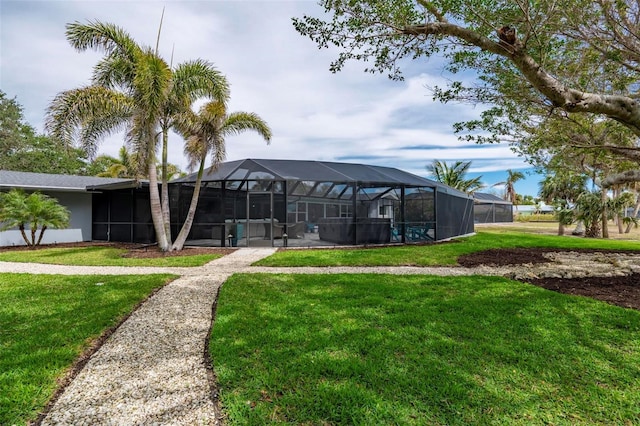 exterior space with a lanai