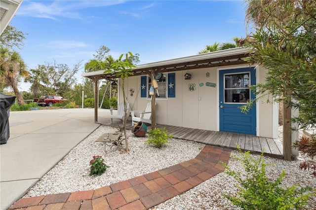 exterior space featuring a porch