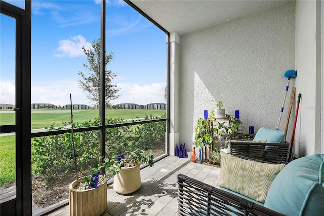 view of sunroom