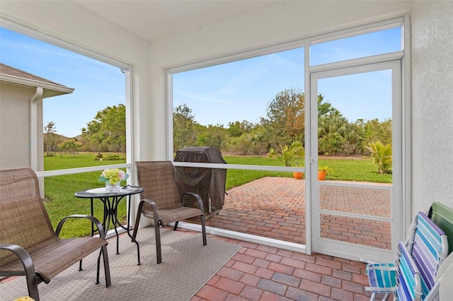 view of sunroom / solarium