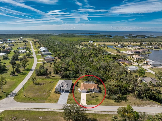 16571 Cape Horn Blvd, Punta Gorda, FL 33955 - drone / aerial view featuring a water view