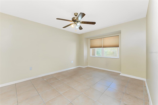 16571 Cape Horn Blvd, Punta Gorda, FL 33955 - unfurnished room featuring light tile patterned floors, baseboards, and ceiling fan