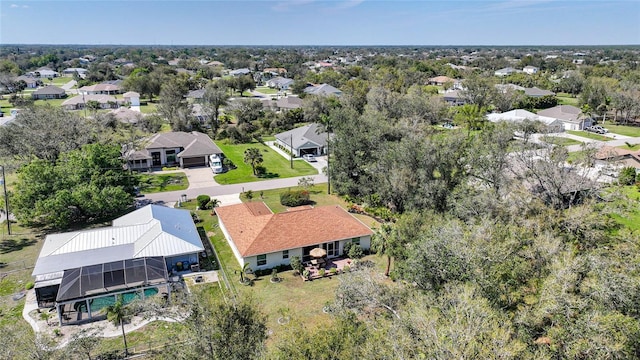 drone / aerial view featuring a residential view