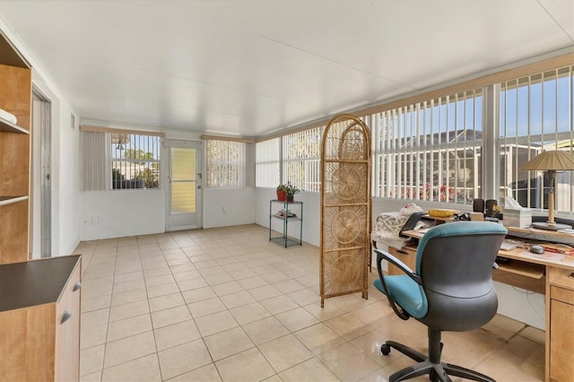 view of sunroom